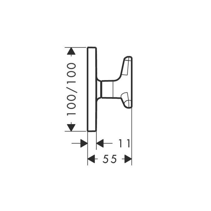 Запорный вентиль Axor Citterio М 34980000 хром