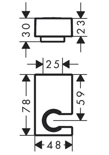 Держатель для душа HANSGROHE Porter E 28387140 цвет Шлифованная бронза
