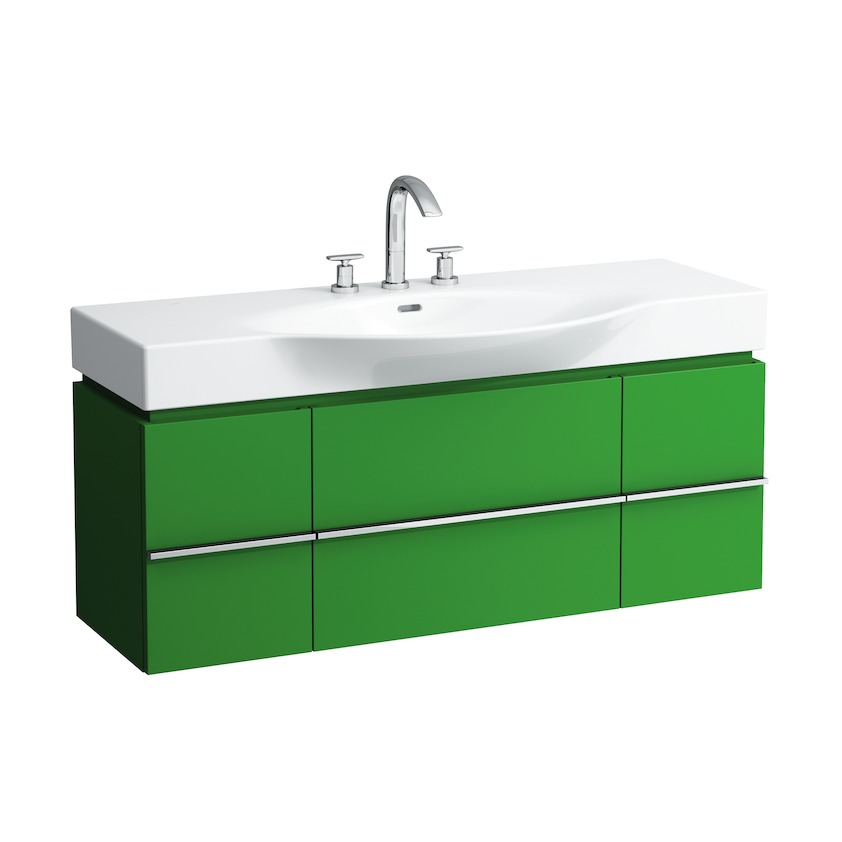 Тумба под раковину  Laufen  Case for Palace   4.0130.1.075.475.1   120 см, 1 ящик 2 двери, белый глянцевый,  для 8.1170.4, 81270.4 