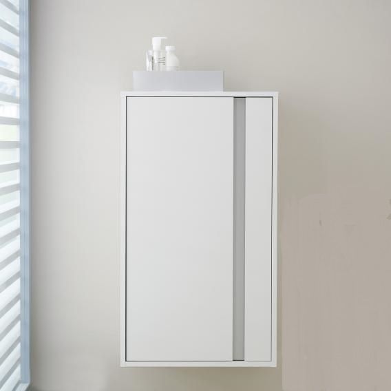 Шкаф средний Duravit Ketho KT1266L1818  левый, с полками, белый матовый