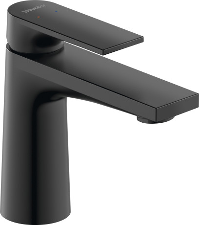 Смеситель однорычажный для раковины DURAVIT TULUM S TU1010002046 140 мм, без донного клапана, длина излива 110 мм, чёрный матовый