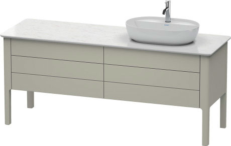 Тумба напольная под столешницу Duravit Luv LU9568R6060 серо-коричневый