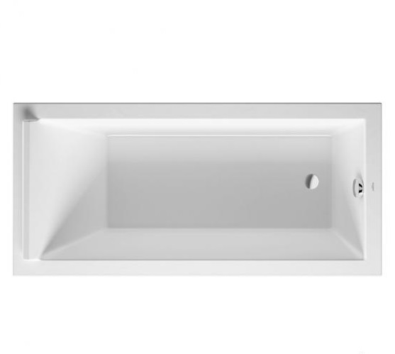 Акриловая ванна Duravit Starck 700336000000000 1700 х 800 c одним наклоном для спины, встраиваемая версия или версия с панелями, белая