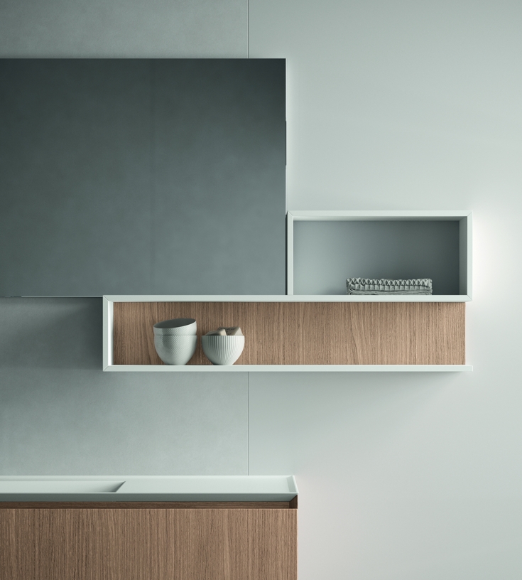 Тумба подвесная для раковины BMT IKON 970 109 OEF 01 0 430 1200х400х500 мм, c одним выдвижным ящиком, цвет Natural Walnut