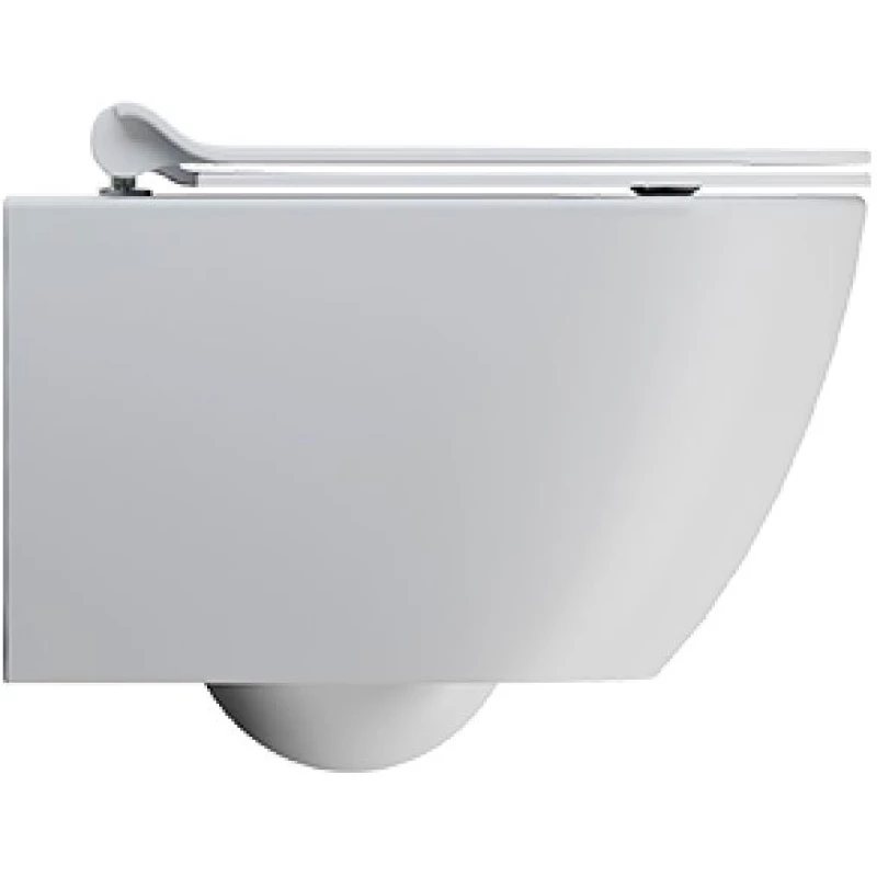 Унитаз подвесной безободковый GSI PURA 8816FR509 500 мм х 360 мм, с Swirlflush 2.0, с крепежом, цвет Белый матовый (старый артикул 881609 / 8816FR209)