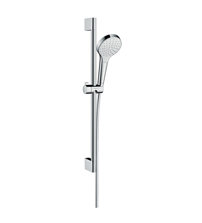Душевой гарнитур Hansgrohe Croma Select S 26564400 со штангой, ручным душем и шлангом, цвет Белый/Хром