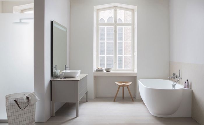 Тумба напольная под столешницу Duravit Luv LU9568R9292 каменно-серый