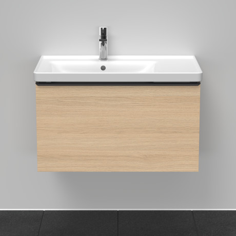 Тумба подвесная под раковину DURAVIT D-Neo DE425503030 784 мм х 452 мм, с одним выдвижным ящиком, натуральный дуб