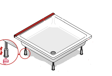 РАСПРОДАЖА Ножки для душевого поддона  Laufen  2.9555.7.000.000.1 