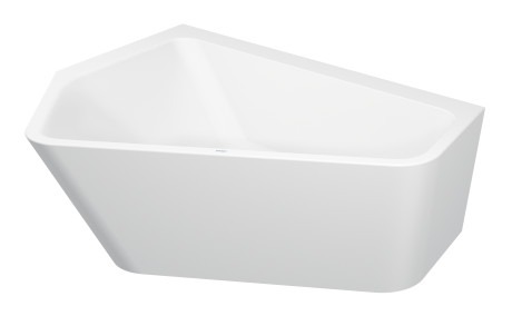 Акриловая ванна Duravit Paiova 5 700394000000000 1770 х 1300 c двумя разными наклонами для спины, с бесшовной акриловой панелью и рамой, угловая, белая