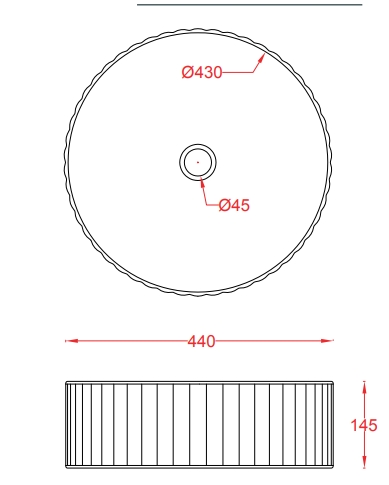 Раковина круглая накладная ARTCERAM MILLERIGHE OSL010 01 00 440 мм х 440 мм, без отверстия под смеситель, без перелива, белый глянцевый