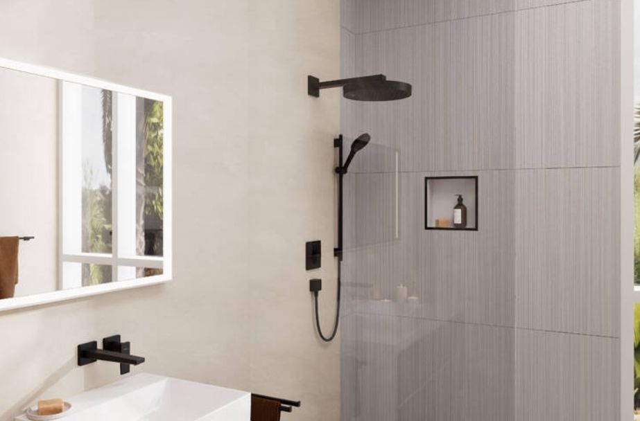 Верхний душ круглый настенный HANSGROHE Rainfinity 26231990 360, 1jet, цвет Полированное золото