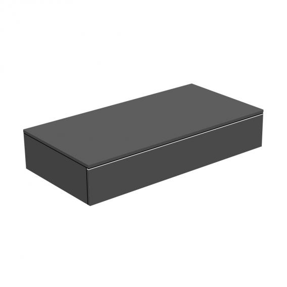 Тумба боковая подвесная KEUCO EDITION 400 31750 390000 с одним выдвижным фронтальным ящиком, корпус/фасад структурный лак, антарцит