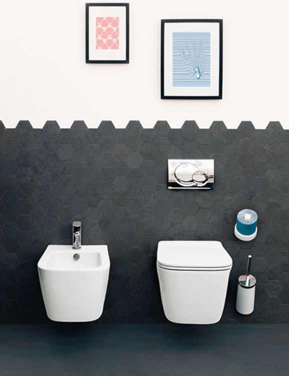 Биде повдесное ARTCERAM А16 ASB001 01 00 520 мм х 360 мм, с отверстием под смеситель, с переливом, белый глянцевый