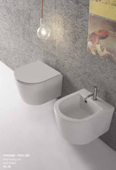 Сиденье для унитаза GLOBO FORTY3 FOR22BI 395 мм х 360 мм, съёмное, с Soft-Close, белый глянцевый