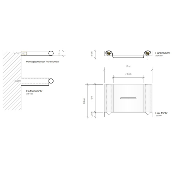 Мыльница настенная  DECOR WALTHER  Mikado MK WSS  0521660   1.8 x 12 x 8.2 см  матовый черный