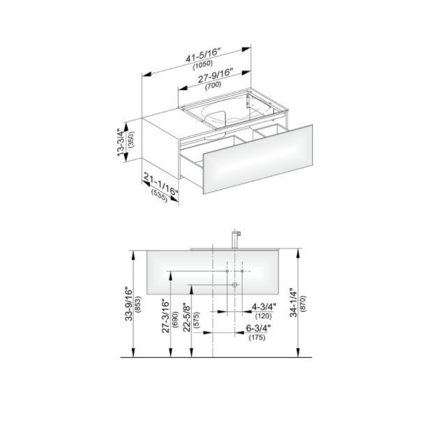 Тумба подвесная под раковину справа KEUCO EDITION 11 31154 280100 с одним выдвижным фронтом, с внутренней светодиодной подсветкой, корпус матовый лак/фасад матовое стекло, кашемир