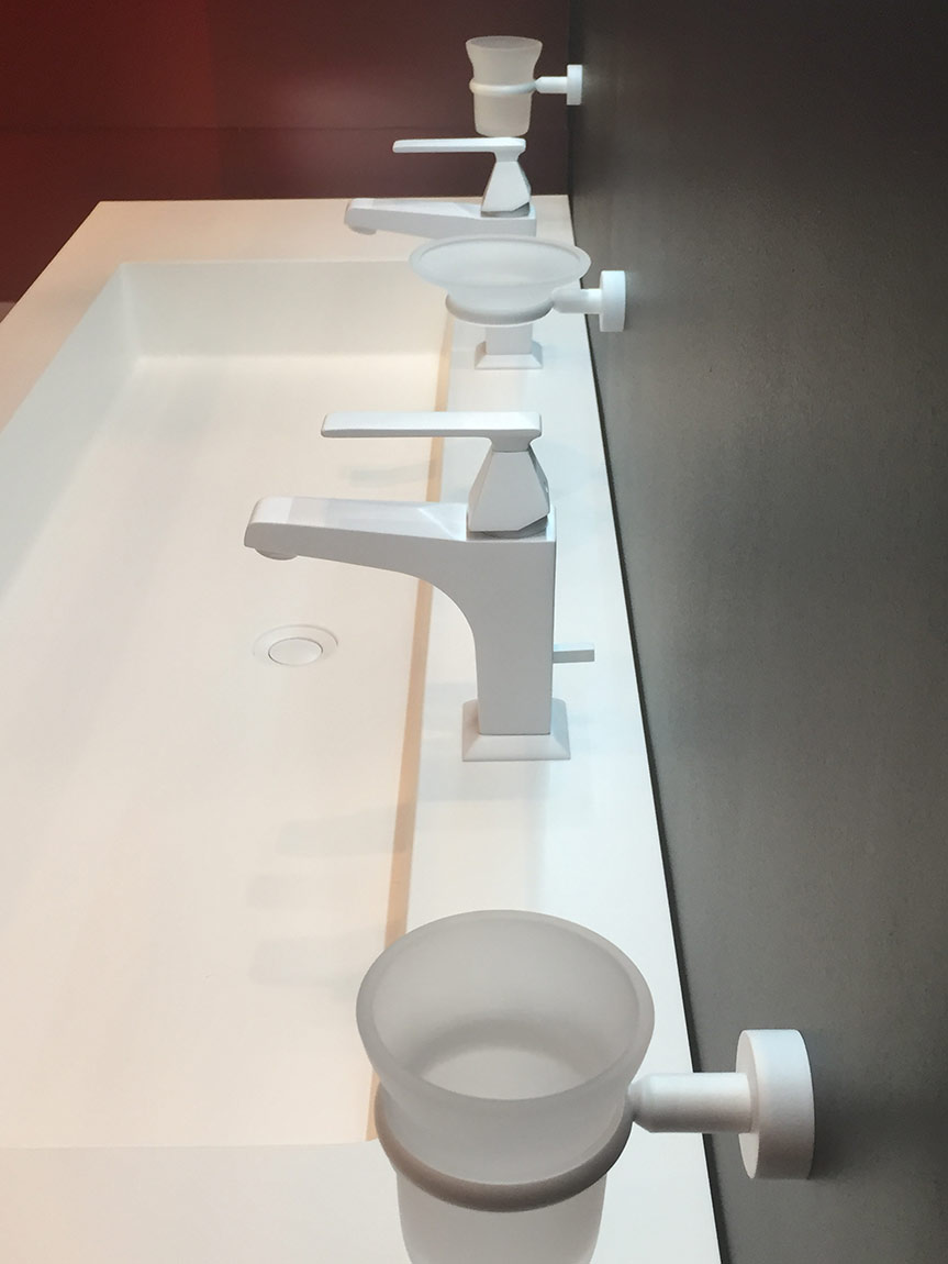 Смеситель однорычажный для раковины NICOLAZZI VINCENT Margherita 3002CR35 с донным клапаном, хром