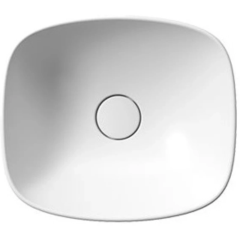 Раковина-чаша накладная GSI NUBES 978509 400 мм х 350 мм, без отверстия под смеситель, без перелива, цвет Белый матовый