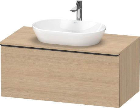 Тумба подвесная под раковину DURAVIT D-Neo DE494803030 1000 мм х 550 мм, с 1 выдвижным ящиком и консолью, натуральный дуб