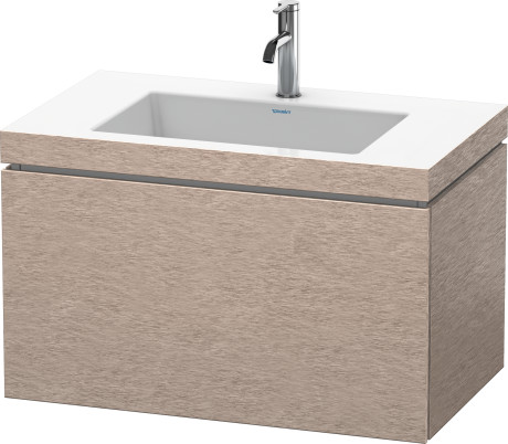 Тумба подвесная с раковиной Duravit L-Cube LC6917O1111 дуб кашемировый