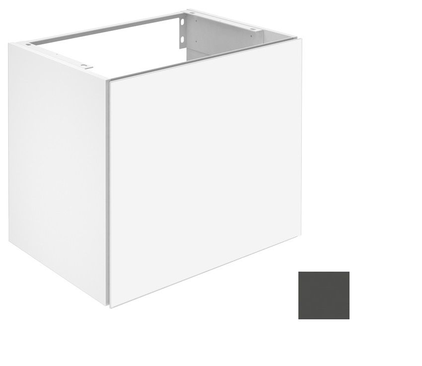Тумба под умывальник Keuco Plan 32952 110000 корпус лак матовый антрацит, фасад стекло антрацит глянцевый