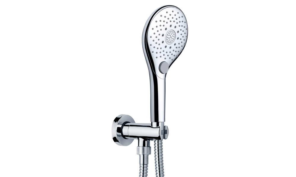 Душевой комплект Bossini Syncronia C12033.030 с лейкой, шлангом и держателем, Хром