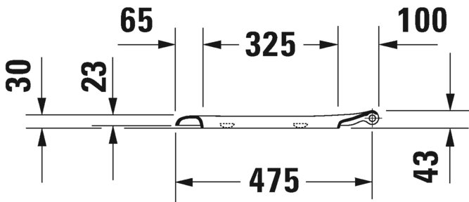Сиденье для унитаза с крышкой удлиненное Duravit D-Сode 0060390000 c автоматическим опусканием, съёмное, белое 