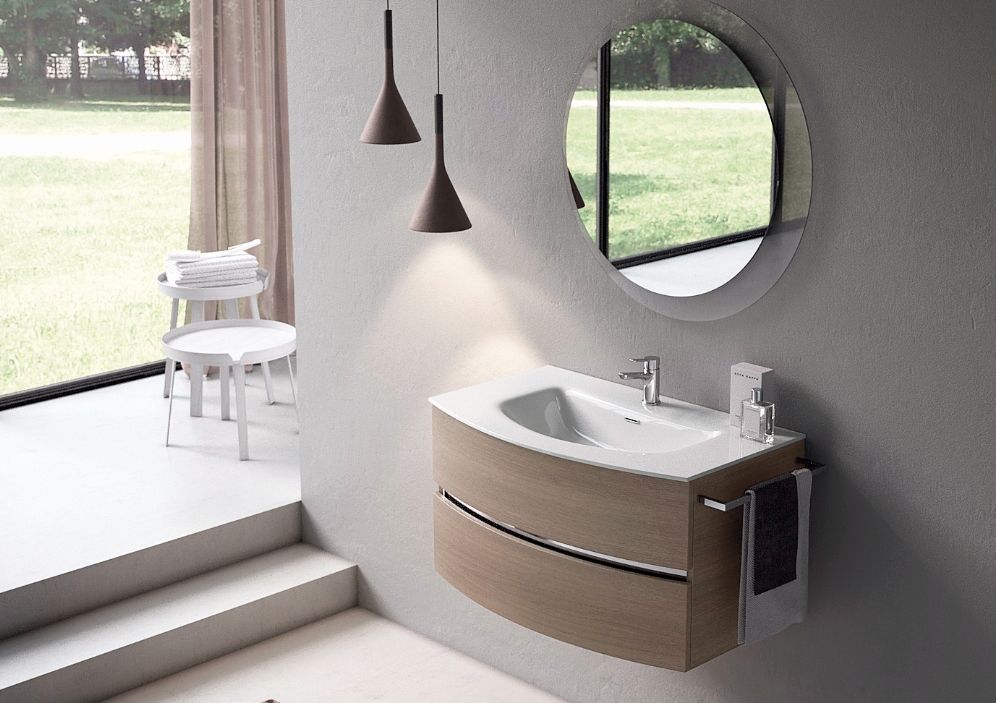 Раковина BMT MOON 832 742 LAF 010   910х15х550 мм, с отверстием под смеситель, с переливом, белый глянцевый