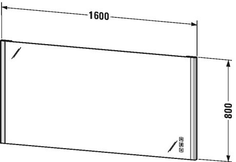 Зеркало с подсветкой Duravit XSquare XS701700000