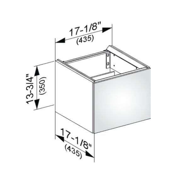 Тумба подвесная под раковину KEUCO EDITION 11 31198 890002 с одной дверцей, петли справа, с амортизатором, корпус/фасад шпон, светлый дуб