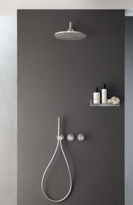 Встраиваемая внутренняя часть термостата ALMAR Modular E176903 на 2 потребителя и модуль ручного душа, для арт. E180183 и E180133, цвет Чёрный