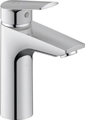 Однорычажный смеситель для раковины DURAVIT Duravit No.1 М MinusFlow N11022002010 184 мм, без донного клапана, хром