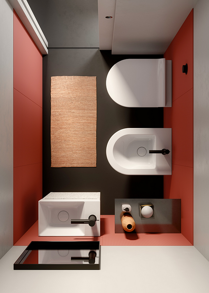 Унитаз подвесной GSI KUBE X 9412FR511 500 мм х 360 мм, c Genius Flush, с крепежом, цвет Белый глянцевый