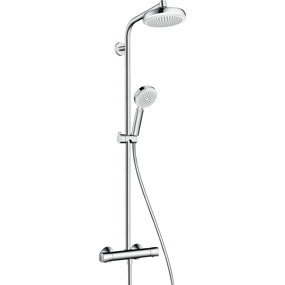 Душевая система Hansgrohe Crometta 160 1 jet 27264400 Белый/Хром
