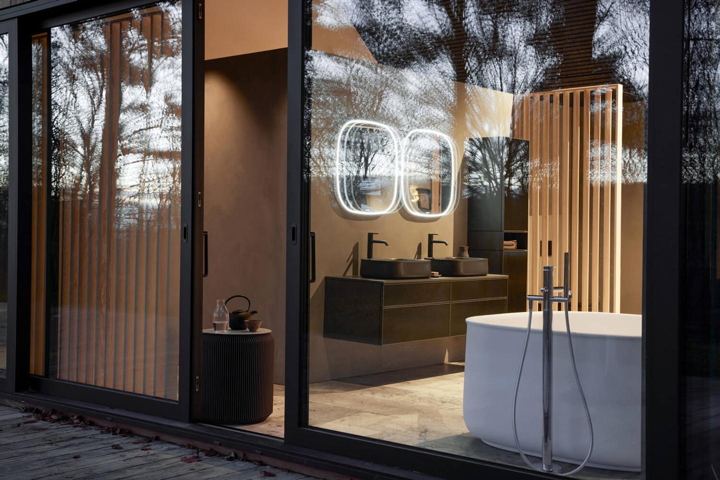 Зеркало с подсветкой и подогревом DURAVIT ZENCHA ZE7056000000100 700 мм х 700 мм, белое