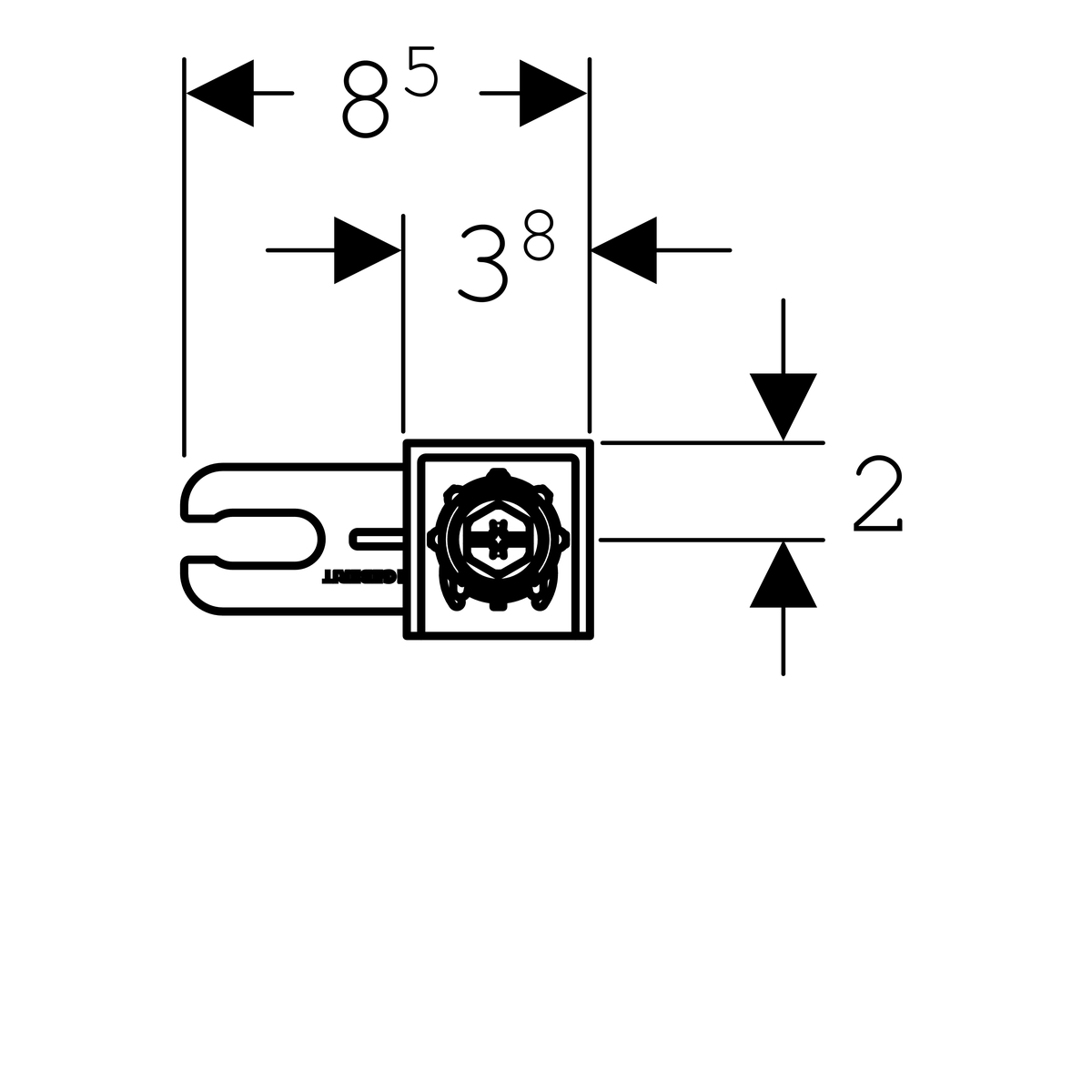 Комплект крепления для инсталляций Geberit Duofix 111.815.00.1 к стене