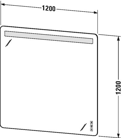Зеркало с подсветкой Duravit LuvLU976400000