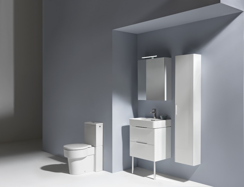 Тумба подвесная Laufen  Base for pro S 4.0223.2.110.260.1    57 см, под раковину  Pro S  8.1096.3, 2 ящика, цвет белый матовый