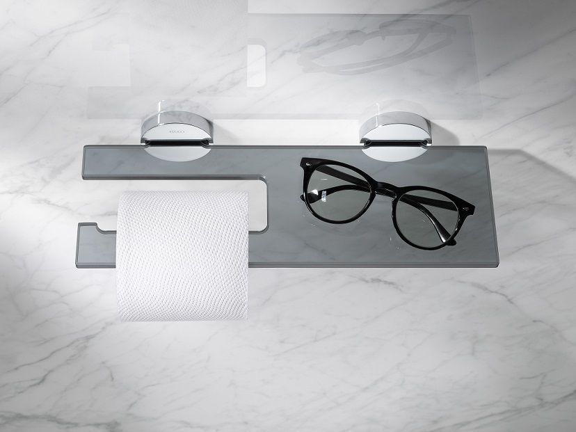 Держатель туалетной бумаги Keuco Edition 90 19073 018000  хром/серый