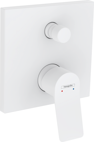 Смеситель для ванны однорычажный HANSGROHE Vivenis 75416700 скрытого монтажа, со встроенной защитной комбинацией EN1717, белый матовый