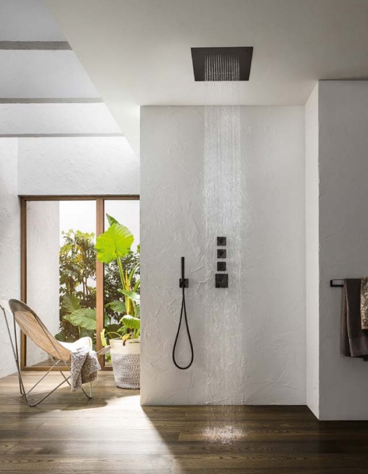 Ручной душ цилиндрической формы ALMAR EasyBrass hand shower E082091.MB цвет Чёрный матовый