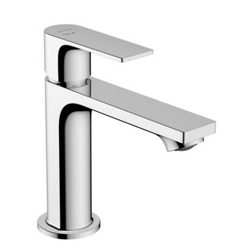 Смеситель однорычажный для раковины HANSGROHE REBRIS E 72589000 110 мм, с CoolStart, c донным клапаном, хром