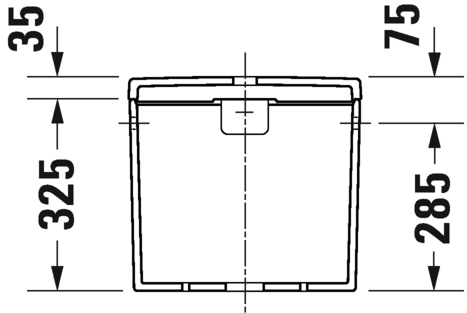 Бачок для унитаза с двойным смывом Duravit D-Neo Rimless 0944000005 180 мм х 395 мм, подвод воды справа или слева сверху, белый