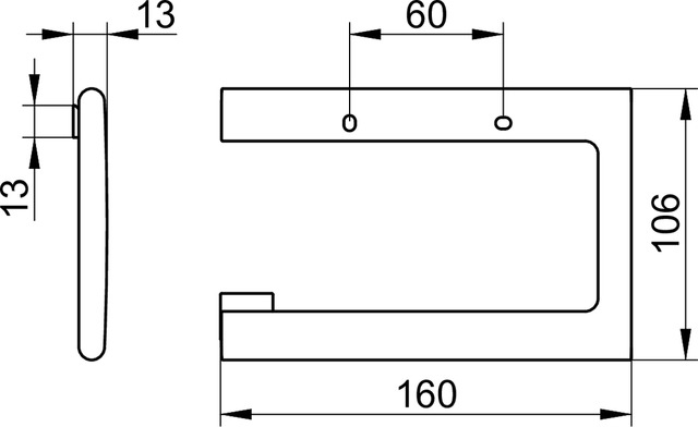 Держатель для туалетной бумаги Keuco Edition 400 11562 050000 шлифованный никель