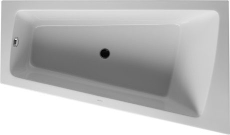 Акриловая ванна Duravit Paiova 700265000000000 1700 х 1000 c наклоном для спины справа, со встроенной акриловой фронтальной панелью и опорной рамой, угловая, белая