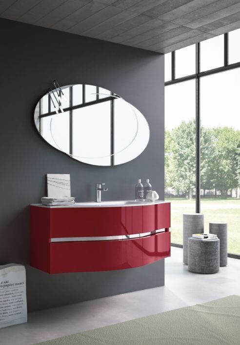 Тумба подвесная BMT MOON 932 106 OEF 010 50   1200х486х530 мм, с 2 выдвижными ящиками, белый глянцевый