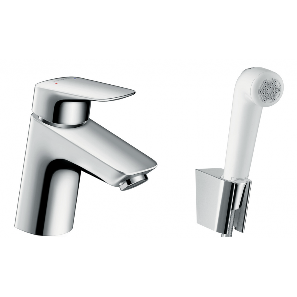 Смеситель для раковины с гигиеническим душем Hansgrohe Logis 71290000 хром
