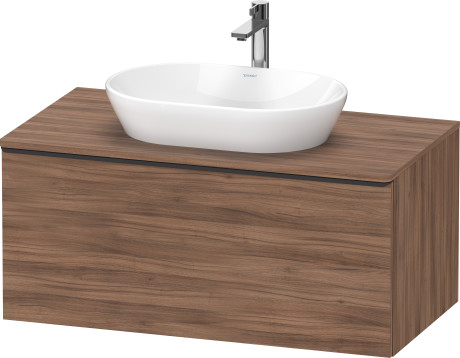 Тумба подвесная под раковину DURAVIT D-Neo DE494807979 1000 мм х 550 мм, с 1 выдвижным ящиком и консолью, орех натуральный