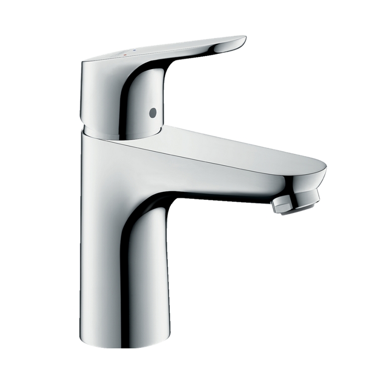 Однорычажный смеситель для раковины HANSGROHE Focus 31607000 100 мм, с донным клапаном, цвет Хром